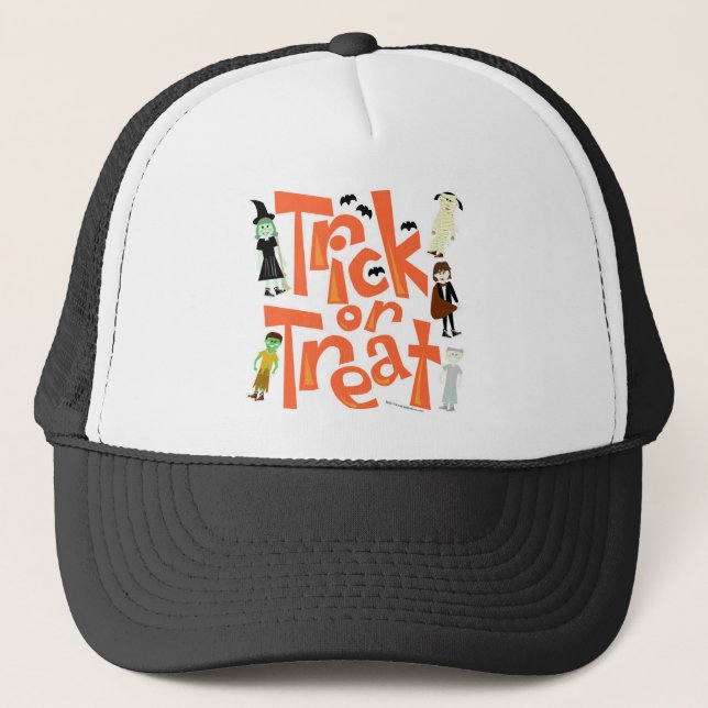 Casquette Trick or Treat Fun Character Art Éffrayant Cute (Devant)