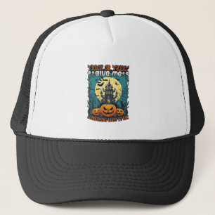 Casquette Trick Or Treat Halloween Maison Hantée Citrouilles