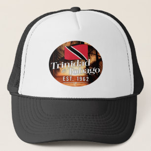Casquette "Trinidad & Tobago Est. Coucher De Soleil De 1962 