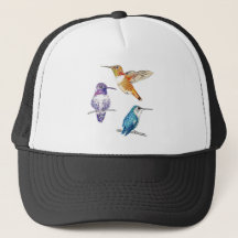Casquette trio colibri