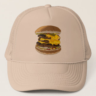 Casquette triple de camionneur de cheeseburger