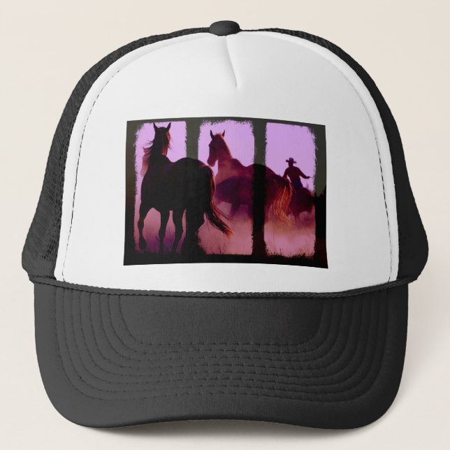 Casquette Triptyque de l'équitation sauvage (Devant)