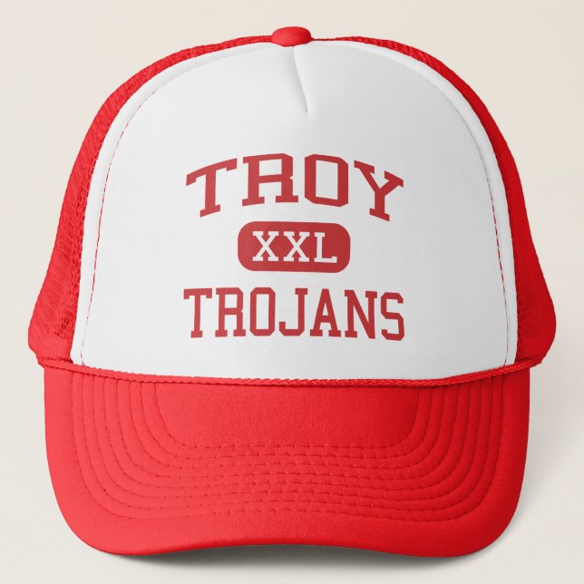 Casquette Troie - Trojan - lycée - Ohio de troy (Devant)