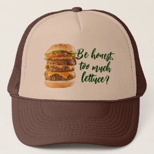 Casquette Trop de laitue-anti végétalien-viande végétarienne