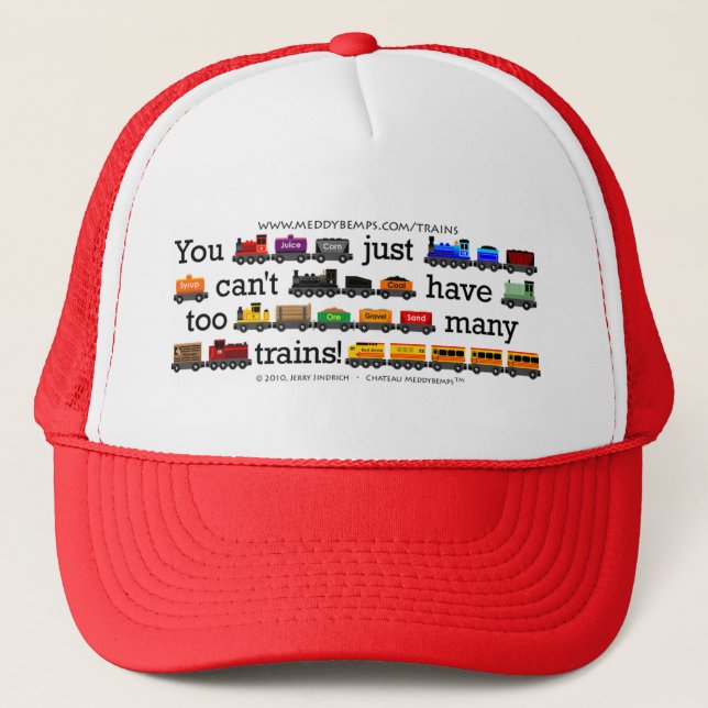 Casquette Trop de trains (Devant)