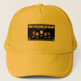 Casquette Trouver la liberté sur le chapeau de camion blurt