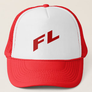 casquette trucker blanc rouge FLORIDA Hat