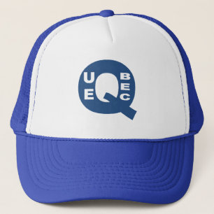 casquette trucker blanc royal DESIGN QUEBEC Hat