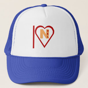 Casquette Trucker blanc royal I LOVE NOEL