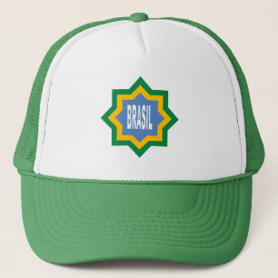 Casquette Trucker blanc/vert BRASIL