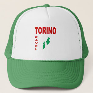 casquette Trucker blanc vert TORINO  TRAVEL ITALIA