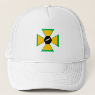 Casquette Trucker blanche BRAZIL SPORT Hat