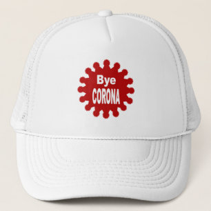 casquette trucker blanche Bye CORONA Hat