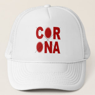 casquette trucker blanche CORONA X Hat