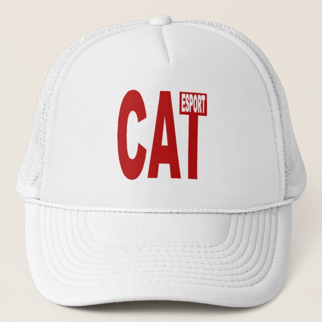 casquette trucker  blanche Design CATALUNA ESPORT (Devant)