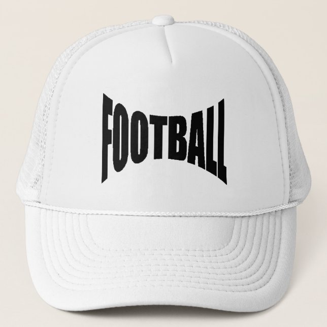 Casquette trucker blanche  FOOTBALL (Devant)