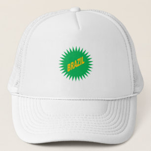 Casquette Trucker blanche SOLEIL BRAZIL Hat