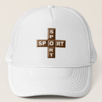 Casquette trucker blanche SPORT CHOCOLAT