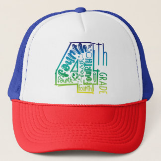 Casquette Trucker Hat 4e grade à la main