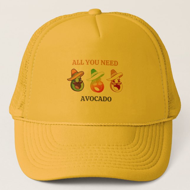 Casquette Trucker Hat Avocado (Devant)