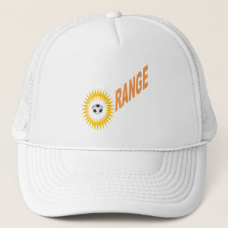 Casquette Trucker Hat  white  DESIGN  SUN  ORANGE SPORT 