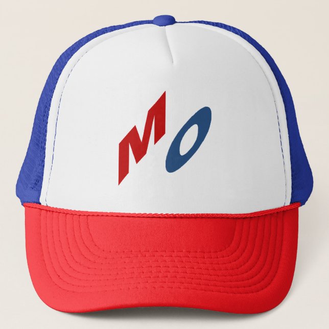 casquette trucker rouge blanc bleu  MISSOURI (Devant)