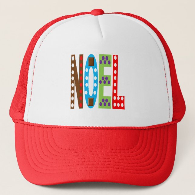 Casquette Trucker  rouge NOEL CHOCOLAT  BONBONS Hat (Front)