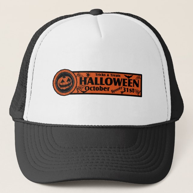Casquette Trucs & Traitements Halloween (Devant)