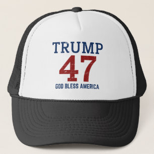 Casquette Trump 47 Dieu bénisse l'Amérique 