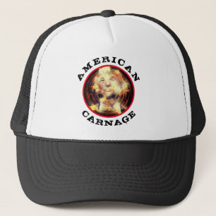 Casquette Trump et le carnage américain