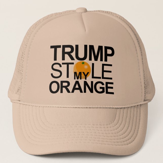 Casquette Trump m'a volé mon orange (Devant)