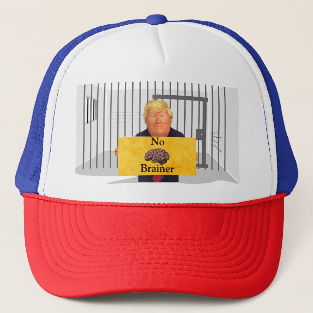 Casquette Trump pas de chapeau de Trucker Brainer (Devant)
