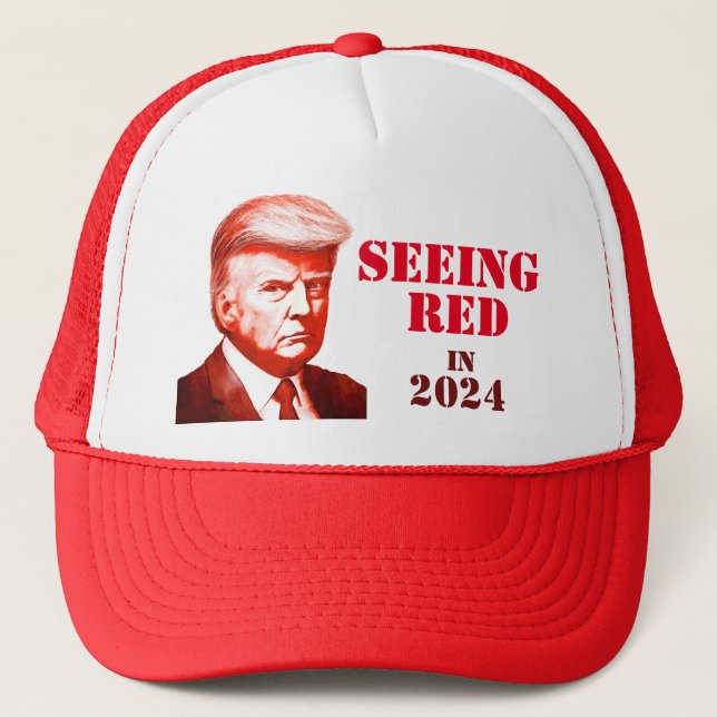 Casquette Trump voit un coup de bâton non officiel rouge fra (Devant)