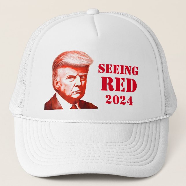 Casquette Trump voit un coup de bâton non officiel rouge fra (Devant)