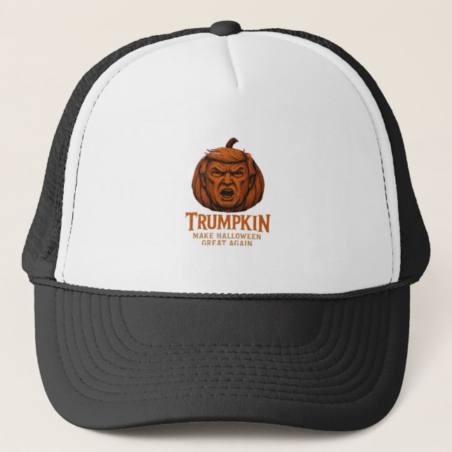 Casquette Trumpkin... Rendre Halloween plus grand (Devant)