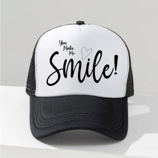 Casquette Tu Me Fais Sourire !" Trucker minimaliste de typog