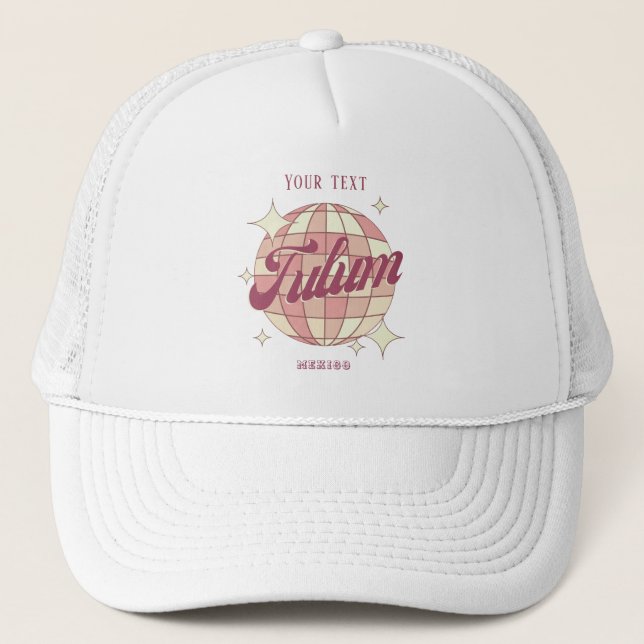 Casquette Tulum Mexique souvenir cadeau de plage tenue casqu (Devant)