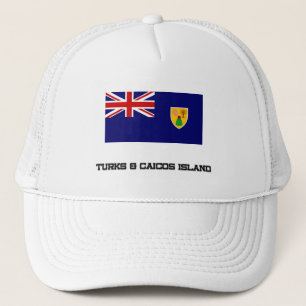 Casquette Turcs et drapeau d'île de la Caïques