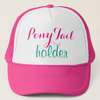 Casquette Turquoise rose moderne Ponytail Porte fille
