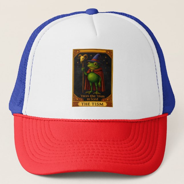 Casquette T'was The 'Tism M'Lord Frog Meme Autism Awareness (Devant)