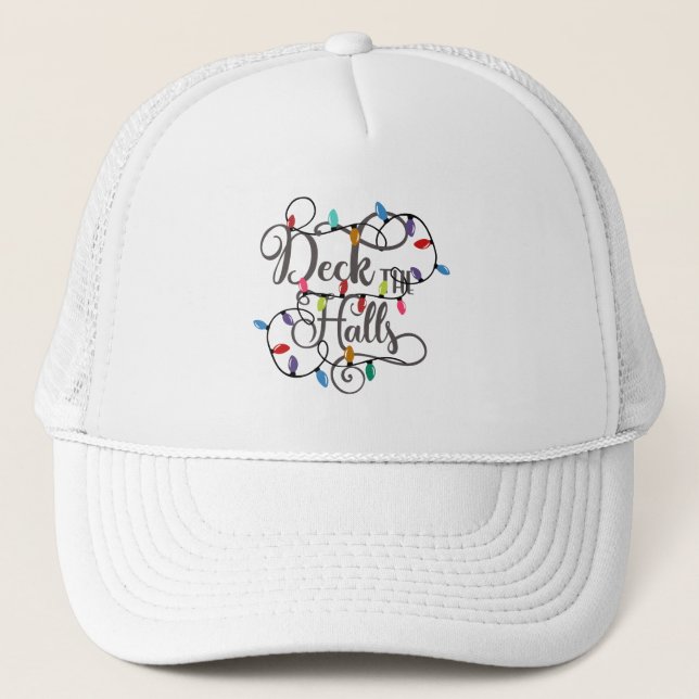 Casquette Typographie amusante Noël (Devant)