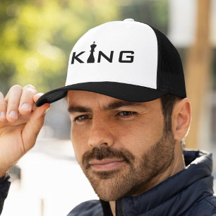 Casquette Typographie Cool King Joueur d'échecs
