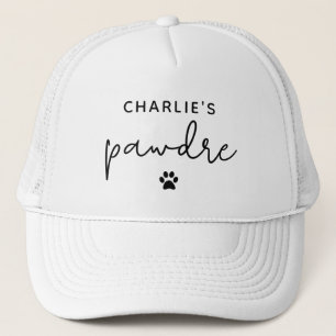 Casquette Typographie Pawdre personnalisée Chien papa Nouvea