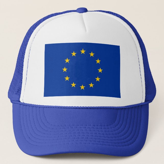 Casquette UE - Restent - le drapeau d'Union européenne (Devant)