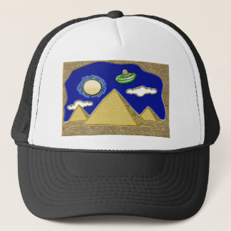 Casquette UFO au-dessus de l'Egypte