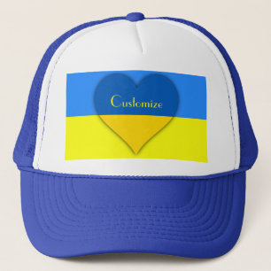 Casquette Ukraine Drapeau bleu jaune Thunder_Cove