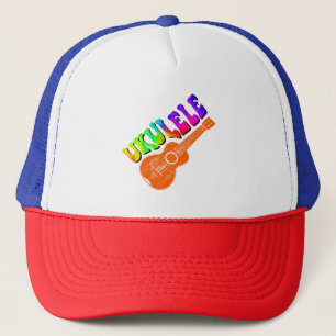 Casquette Ukulele Tie Dye Groovy Text Art