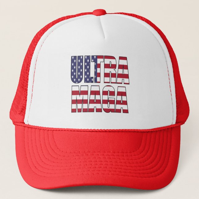 Casquette Ultra MAGA Trump Supporter 💡 Great Again USA (Devant)
