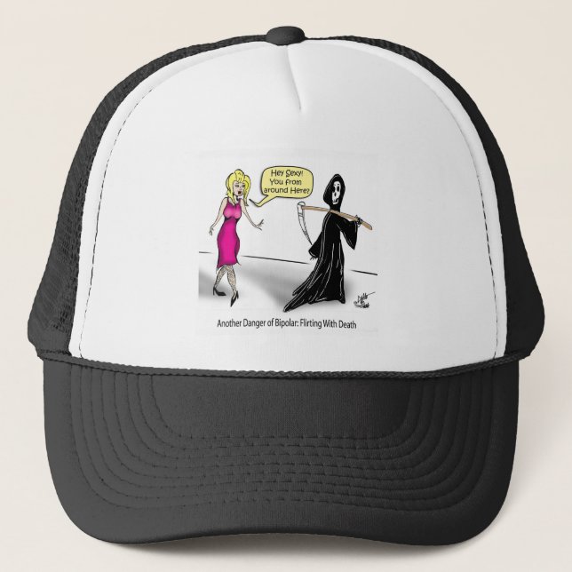 Casquette Un autre danger de bipolaire : Flirt avec la mort (Devant)