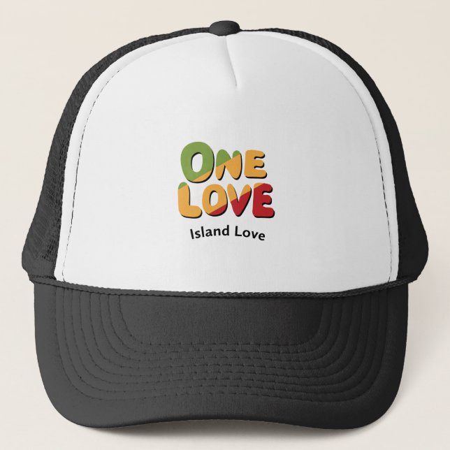 Casquette Un chapeau de camion d'amour (Devant)